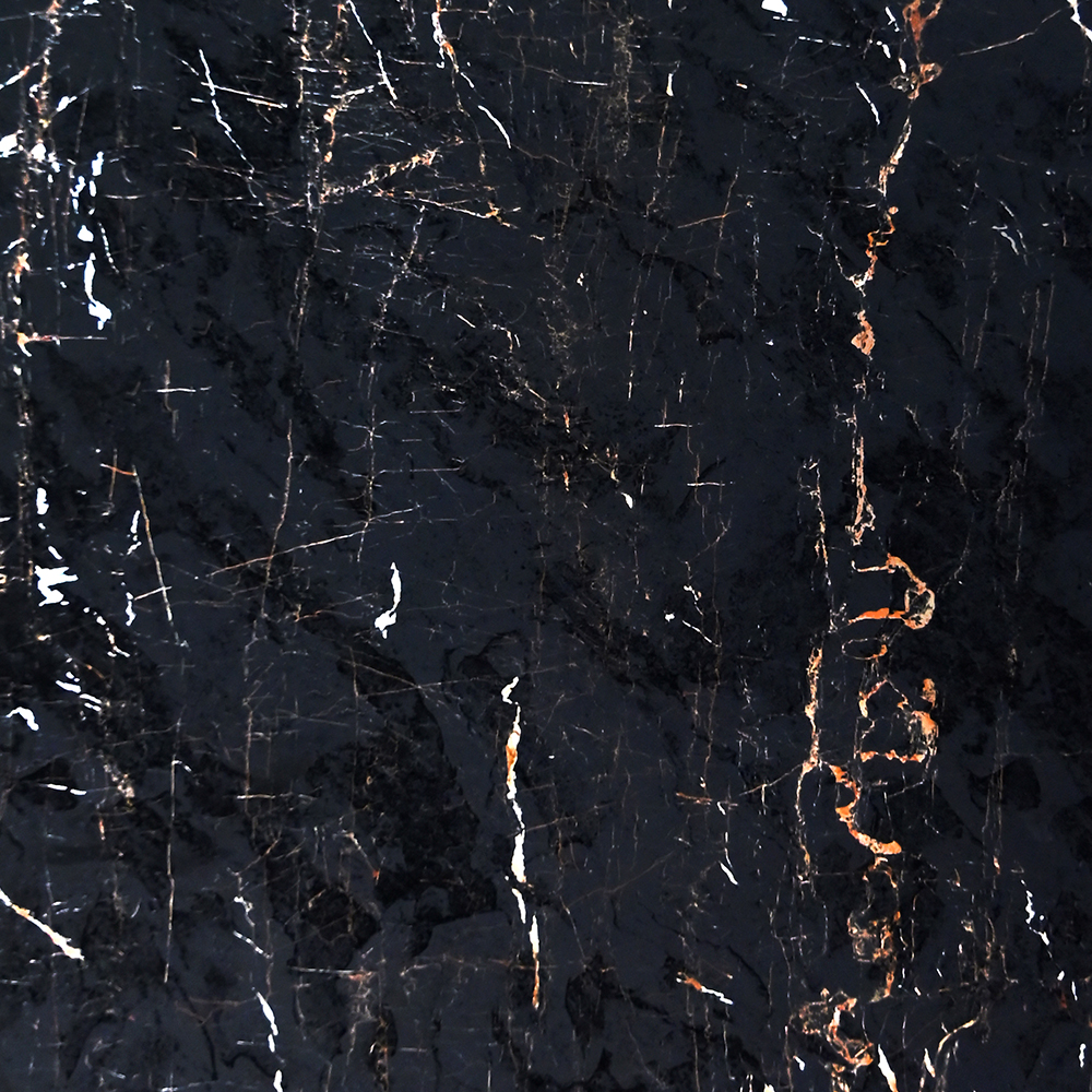 8004 | Super High Gloss UV Nero Marquina Gold Black Panel