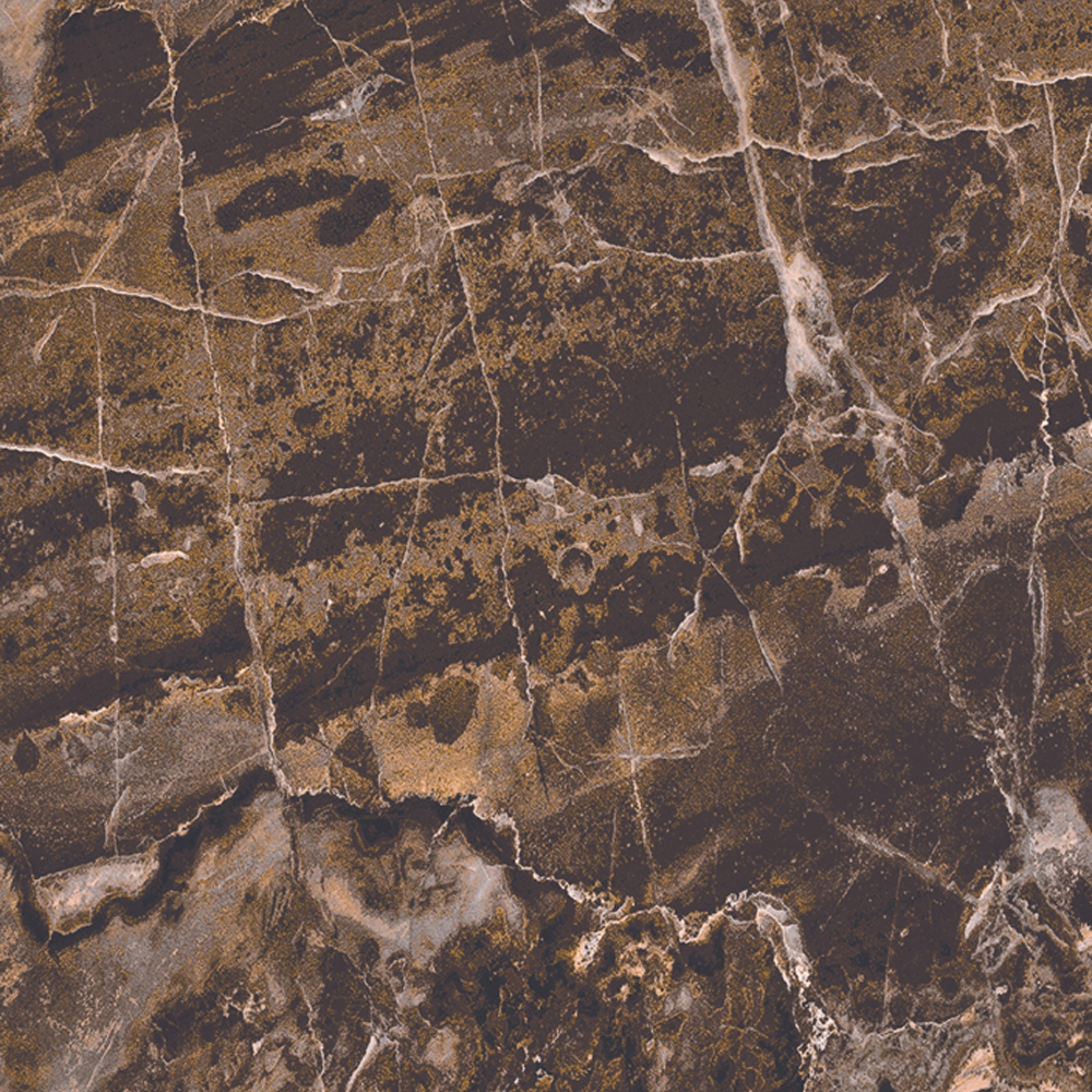 893 | Super High Gloss UV Dark Brown Marble Gold Vein Sheet